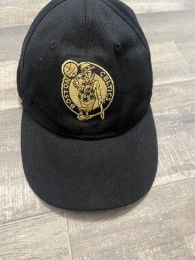 NBA Boston Celtics Black and Gold Adjustable Hat